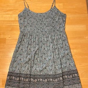 Blue floral patterned dress